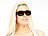 infactory Innovative City-Sonnenbrille mit einstellbarer Tönung, UV 400 infactory Sonnenbrillen, selbsttönende per UV LCD regulierbar