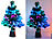 Weihnachtsbaum: Lunartec Deko-Tannenbaum, dreifarbige LED-Beleuchtung, Batteriebetrieb, 45 cm