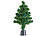 Lunartec Deko-Tannenbaum, dreifarbige LED-Beleuchtung, Batteriebetrieb, 45 cm Lunartec Batteriebetriebene Mini-Weihnachtsbäume