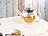 Cucina di Modena Doppelwandige Teekanne mit Aluminiumfilter, 600 ml Cucina di Modena Doppelwandige Glas-Teekannen mit Tee-Sieb