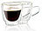 Cucina di Modena Cucina di Modena Doppelwandige Espresso-Tassen aus Glas, 2er-Set