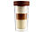 Cucina di Modena 2er-Set Isolierbecher "Coffee-to-go" aus Glas, für bis zu 250 ml Cucina di Modena Glas-Thermobecher