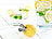 Zitronenentsafter: PEARL Zitrusfrucht-Entsafter mit Ausgießer, Edelstahl, spülmaschinengeeignet