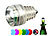Lunartec Leuchtender Flaschenverschluss mit Farbwechsel-LED, 4er-Set Lunartec LED-Flaschenverschlüssen mit Farbwechseln