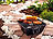 PEARL Klapp-Grill, ultraflach zusammenfaltbar, Grillfläche ca. 23 x 24 cm PEARL Faltgrills