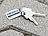 PEARL 3er-Set KeyGarant Schlüsselanhänger, Schlüsselfinder mit Schutzbrief PEARL Schlüsselanhänger mit lebenslangem Schlüsselfundbrief