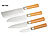 TokioKitchenWare 4-teiliges Küchen-Messerset Edelstahl (PEARL Edition) TokioKitchenWare Küchenmesser-Sets