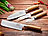 TokioKitchenWare PEARL Edition 4-teiliges Küchen-Messerset, Edelstahl TokioKitchenWare