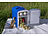Rosenstein & Söhne Mini-Kühlschrank mit Warmhalte-Funktion, für 12 & 230 V, 4 Liter, blau Rosenstein & Söhne
