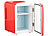 Rosenstein & Söhne Mini-Kühlschrank mit Warmhalte-Funktion, 4 Liter, für 12/230 Volt, rot Rosenstein & Söhne Mini-Kühlschränke