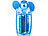 PEARL Batterie-betriebener Mini-Hand- und Taschen-Ventilator, blau PEARL Taschen-Ventilatoren