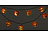 Lunartec 2er-Set Solar-Lichterketten mit 10 LED-Lampions, Halloween-Kürbis-Look Lunartec