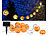 Lunartec Solar-Lichterkette mit 10 LED-Lampions im Halloween-Kürbis-Look, IP44 Lunartec