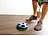 Playtastic Schwebender Luftkissen-Indoor-Fußball, Möbelschutz, Farb-LEDs, 2er-Set Playtastic