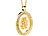 St. Leonhard Halskette "Oval" mit 23 Karat Blattgold St. Leonhard Damen Halsketten mit Blattgold-Anhängern