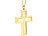 St. Leonhard Halskette "Kreuz" mit 23 Karat Blattgold St. Leonhard Damen Halsketten mit Blattgold-Anhängern