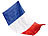 Fußball-Fahnen: PEARL Länderflagge Frankreich 150 x 90 cm aus reißfestem Nylon