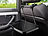 Lescars Kfz-Universalklapptisch für Lenkrad- & Kopfstützenbefestigung Lescars KFZ-Lenkrad- & Rücksitz-Tische