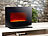 Carlo Milano Design-Elektro-Kamin Atacama für Wandmontage, 2000 Watt, 66x46 cm Carlo Milano Elektrische Heiz-Wandkamine mit künstlichem Feuer