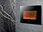 Carlo Milano Design-Elektro-Kamin Atacama für Wandmontage, 2000 Watt, 66x46 cm Carlo Milano Elektrische Heiz-Wandkamine mit künstlichem Feuer