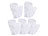 Staub-Wiisch-Handschuhe: PEARL 5er-Sparpack Einweg-Staubhandschuh