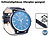 St. Leonhard Analoge Herren-Armbanduhr, Chronographen-Look, Leder-Armband, schwarz St. Leonhard Analoge Herren-Armbanduhren mit Lederarmbändern