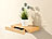 Carlo Milano Wandregal mit versteckter Schublade, 40 x 5 x 25 cm, Nussbaum-Optik Carlo Milano Wandregale mit Schubladen