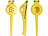 Rosenstein & Söhne 2in1-Metall-Zitruspresse, 2 Schalen für Zitronen & Limetten, Ø6&7,5cm Rosenstein & Söhne Manuelle Zitruspressen