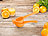 Rosenstein & Söhne Manuelle Zitrus- & Saftpresse aus Metall für Orangen, Ø 8,5 cm, orange Rosenstein & Söhne Manuelle Zitruspressen