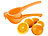 Rosenstein & Söhne Manuelle Zitrus- & Saftpresse aus Metall für Orangen, Ø 8,5 cm, orange Rosenstein & Söhne