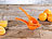 Rosenstein & Söhne Manuelle Zitrus- & Saftpresse aus Metall für Orangen, Ø 8,5 cm, orange Rosenstein & Söhne Manuelle Zitruspressen