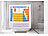 BadeStern Duschvorhang Periodensystem, 180 x 180 cm, mit 12 Befestigungsringen BadeStern Design-Duschvorhänge