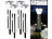 Lunartec Solar-LED-Wegeleuchte Edelstahl, Lichtsensor, Bewegungsmelder, 4er-Set Lunartec LED-Solar-Wegeleuchten mit Bewegungssensoren
