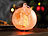 Lunartec Mundgeblasene LED-Milchglas-Ornamente in Kugelform, 2er-Set Lunartec LED Weihnachtsbaumkugeln