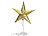 Lunartec Deko-Tischleuchte in Sternform, gold Lunartec Weihnachtsstern-Leuchten