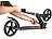 PEARL Klappbarer City-Roller CR-96X Sports mit XXL-Rädern, bis 100 KG PEARL City-Roller mit XXL-Rädern