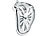 St. Leonhard Originelle Regal-Uhr mit kunstvollem Surrealismus-Design St. Leonhard Schmelzende Regaluhren