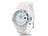 St. Leonhard Sportliche Silikon-Quarz-Armbanduhr, Lupen-Mineralglas, strahlend-weiß St. Leonhard Unisex-Silikon-Armbanduhren