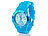 St. Leonhard Sportliche Silikon-Quarz-Armbanduhr, Lupen-Mineralglas, himmelblau St. Leonhard Unisex-Silikon-Armbanduhren