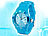St. Leonhard Sportliche Silikon-Quarz-Armbanduhr, Lupen-Mineralglas, himmelblau St. Leonhard Unisex-Silikon-Armbanduhren