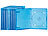 Bluray Hülle: PEARL Blu-ray Slim-Soft-Hüllen blau-transparent im 10er-Pack für je 1 Disc