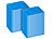 PEARL Blu-ray Soft-Hüllen blau-transparent im 50er-Pack für 2 Discs PEARL 
