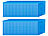 PEARL Blu-ray Soft-Hüllen blau-transparent im 50er-Pack für je 4 Discs PEARL