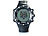Semptec Outdoor-Armbanduhr für Trekking, Black-Edition