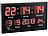 Lunartec LED-Funk-Tisch- und Wanduhr mit Datum und Temperatur, 412 rote LEDs Lunartec LED-Funk-Wanduhren mit Temperaturanzeigen