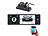 Creasono MP3-Autoradio mit TFT-Farbdisplay und Farb-Rückfahrkamera Creasono