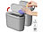 infactory 2er Design-Abfalleimer mit Hand-Bewegungs-Sensor, je 2 l, grau infactory Automatische Abfalleimer, klein