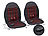 Lescars 2er-Set 2in1-Kfz-Sitzauflagen, Massage- & Heizfunktion, Fernbedienung Lescars Kfz-Sitzauflagen mit Heiz- und Massagefunktion