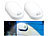 Luminea 2er-Set LED-Feuchtraumleuchten, Bewegungssensor, 1.050 lm, 15 W, IP44 Luminea LED-Ovalleuchten mit PIR-Bewegungssensor, stoßfest