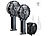 Handventilatoren: PEARL 2er-Set klappbare 2in1-Akku-Hand- & Tisch-Ventilatoren, USB